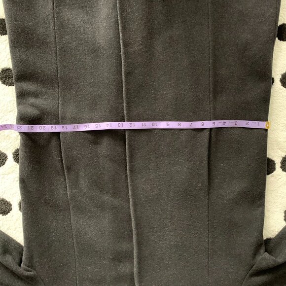 Vintage 90s Wool Cashmere Faux Fur Lined Hood Long Maxi Coat Overcoat - Picture 15 of 16